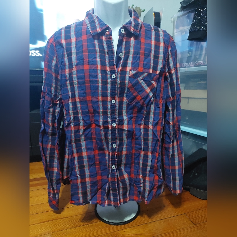 Forever 21 plus plaid top 2x